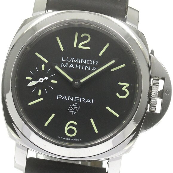 PANERAI Luminor marina logo PAM00776 black Dial Hand Winding Men's Watch_840389 - Picture 1 of 6